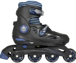 ROLLERS AJUSTABLES 4 ROUES BLEU - TAILLE 36-39 AVEC SAC
