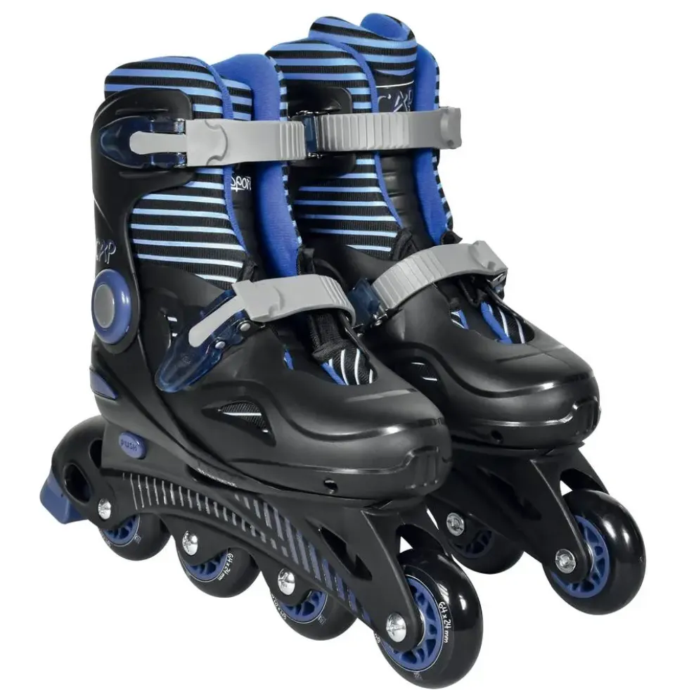 ROLLERS EN LIGNE AJUSTABLES BLEU TAILLE 33-36