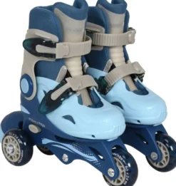ROLLERS EVOLUTIFS 3 ROUES TAILLE30-33 BLEU