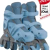 ROLLERS LEARNING 2-EN-1 EVOLUTIFS ENFANT TAILLE 30 A 33 BLEU