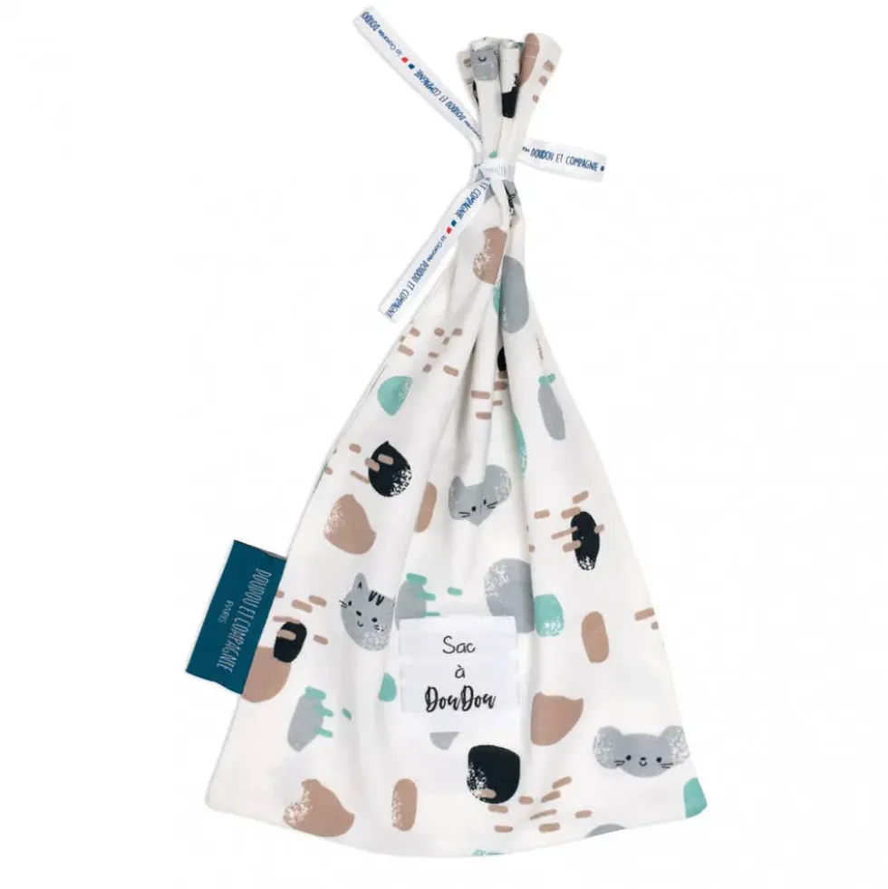 SAC A DOUDOU EN COTONAVEC MOTIFS