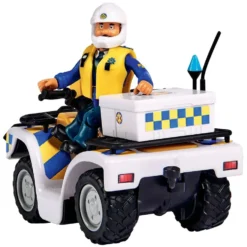 SAM LE POMPIER - QUAD POLICE - 1 FIGURINE MALCOM