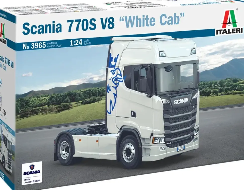1/24 SCANIA 770S V8 WHITE CAB