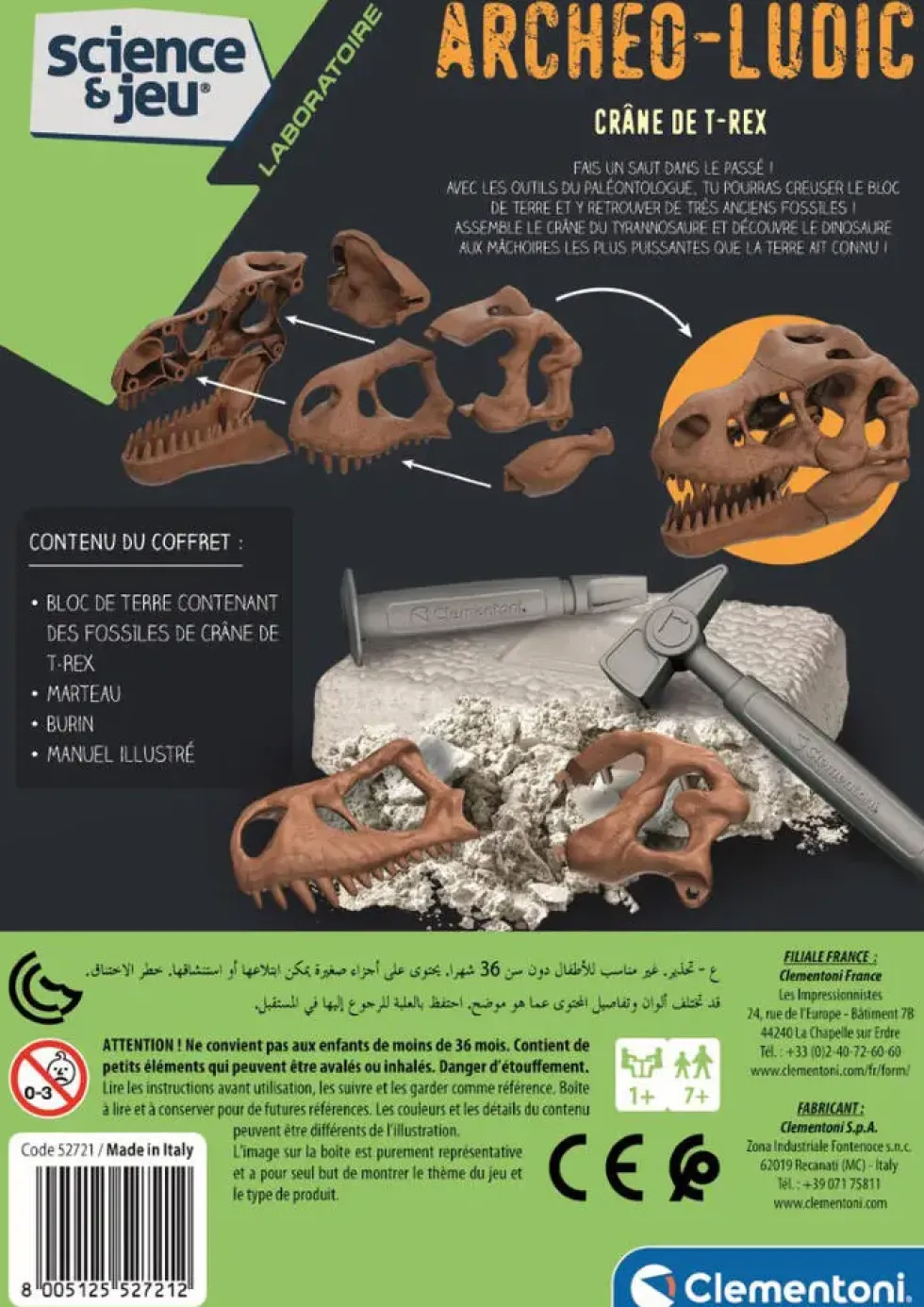 SCIENCE & JEU - ARCHEO LUDIC - CRANE DE T-REX