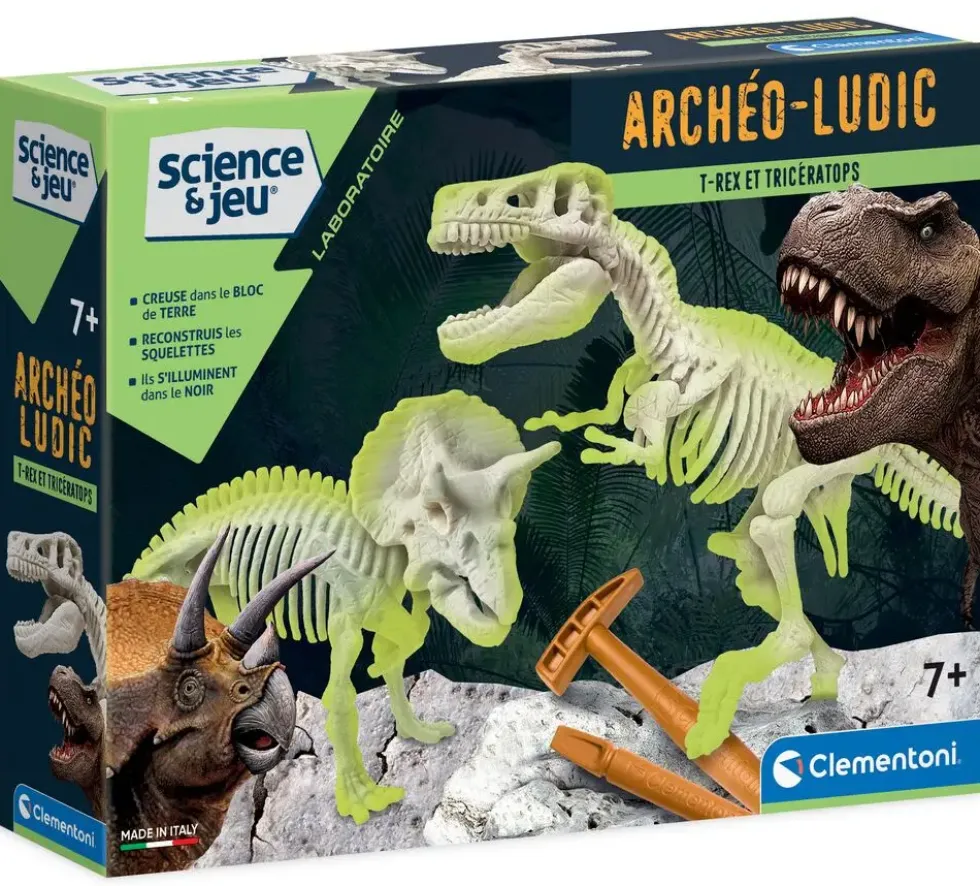 SCIENCE & JEU - ARCHEO LUDIC - T-REX & TIRCERATOPS
