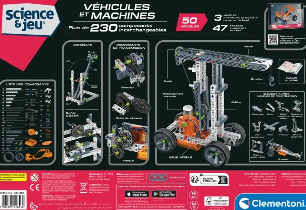 SCIENCE & JEU - MON ATELIER MECANIQUE - VEHICULES ET MACHINES