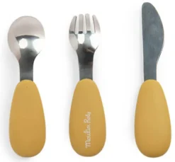 SET COUVERTS SILICONE TROIS PETITS LAPINS
