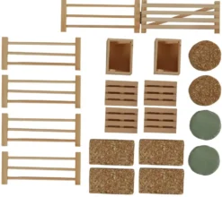 SET D'ACCESSOIRES DE FERME - 19 PIECES 1:32