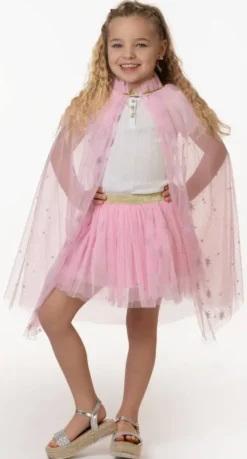 SET DEGUISEMENT CAPE ET TUTU ROSE - TAILLE UNIQUE