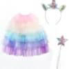 SET DEGUISEMENT CAPE LICORNE ET ACCESSOIRES