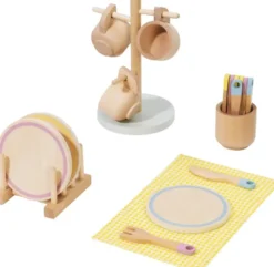 SET DE VAISSELLE EN BOIS