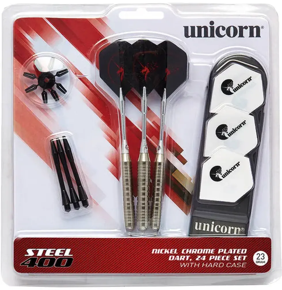 SET 3 FLECHETTES 21G UNICORN ACIER 400
