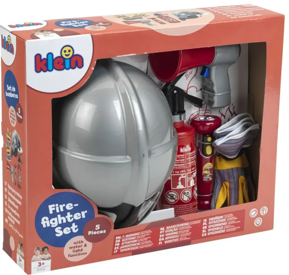 SET POMPIER AVEC CASQUE 5 PIECES