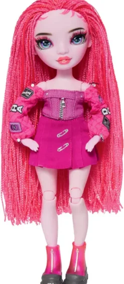 SHADOW HIGH -POUPEE MANNEQUIN27 CM PINKIE JAMES ROSE AVEC COMPAGNON ET ACCESSOIRES