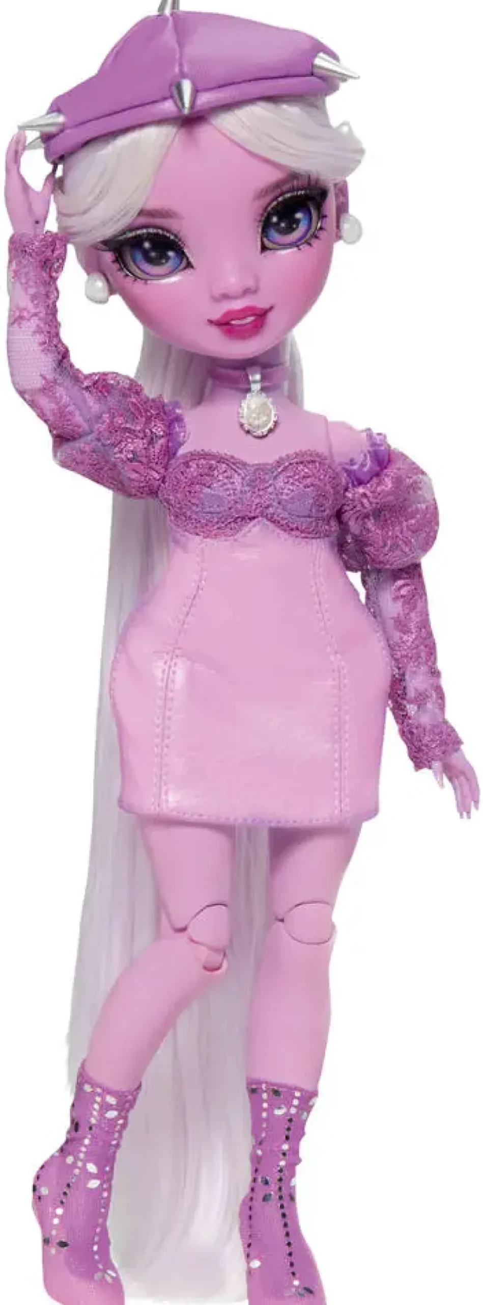SHADOW HIGH - POUPEE MANNEQUIN 27 CM LAVENDER LYNNE VIOLET AVEC COMPAGNON ET ACCESSOIRES