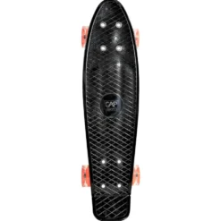 SKATE VINTAGE 22,5" ROUES LUMINEUSES – NOIR