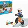 SNOWBOARDER AVEC RAMPE DE GLISSE - 71798