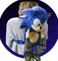 SONIC - PELUCHE SAC A DOS45 cm