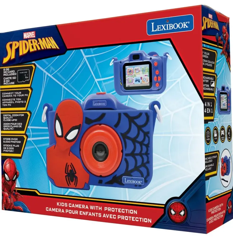 SPIDER-MAN - APPAREIL PHOTO POUR ENFANT AVEC PROTECTION