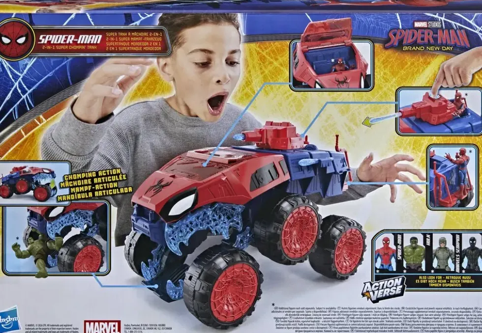 SPIDER MAN BRAN NEW DAY - SUPER TANK A MACHOIRE 2 EN 1