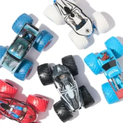 SPIDER-MAN DIE-CAST 1:64 MONSTER JAM - PACK DE 5 VEHICULES