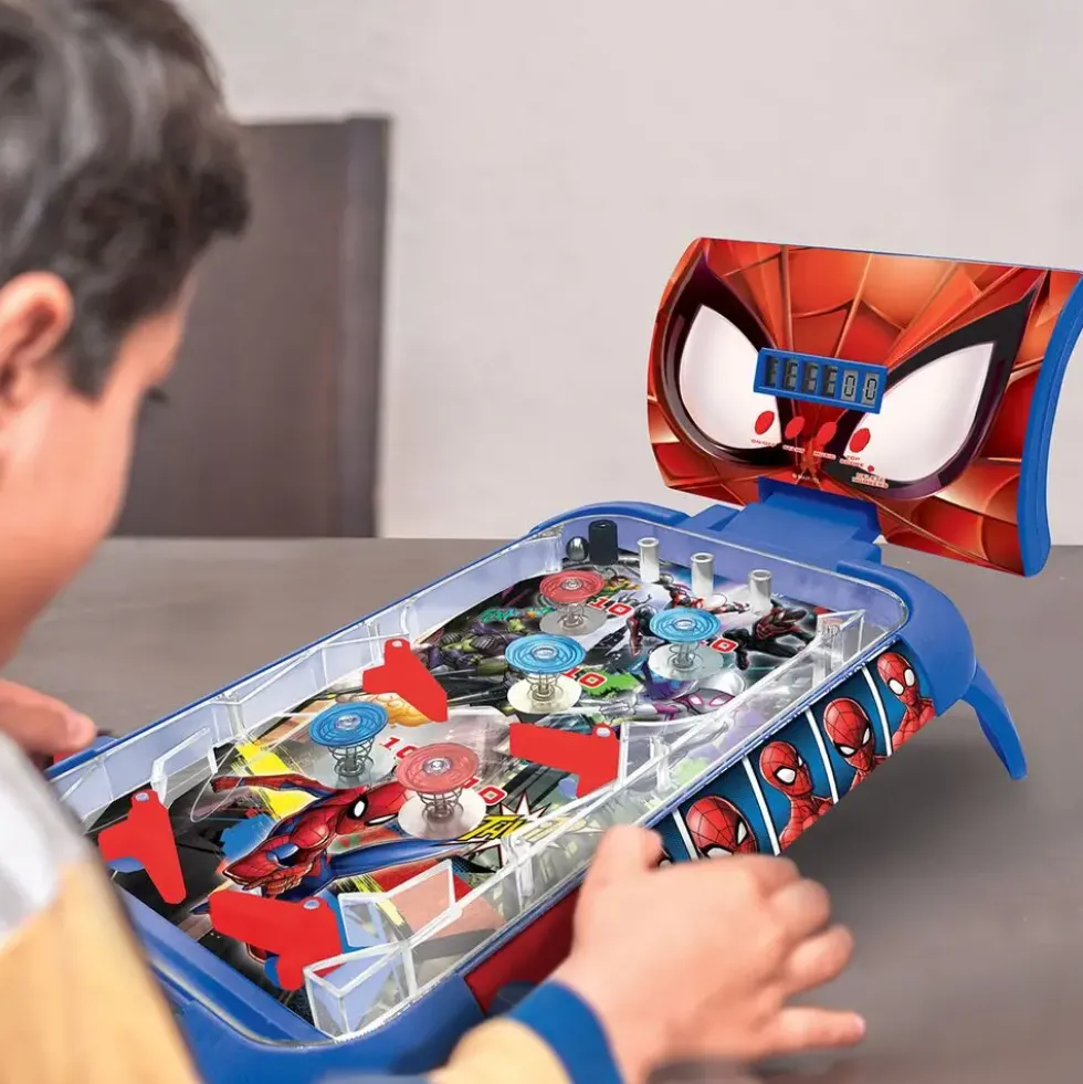 SPIDERMAN -FLIPPER ELECTRONIQUE DE TABLE SONS ET LUMIERES