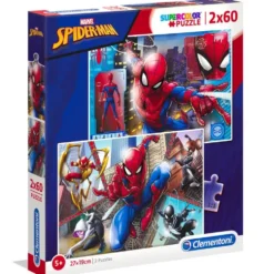 SPIDER-MAN - PUZZLE SUPERCOLOR2 X 60 PIECES