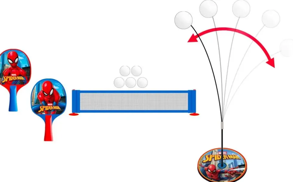 SPIDER-MAN - SET D'APPRENTISSAGE PING-PONG 2 EN 1