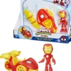 SPIDEY AMAZING FRIENDS - IRON MAN - COFFRET BOLIDE