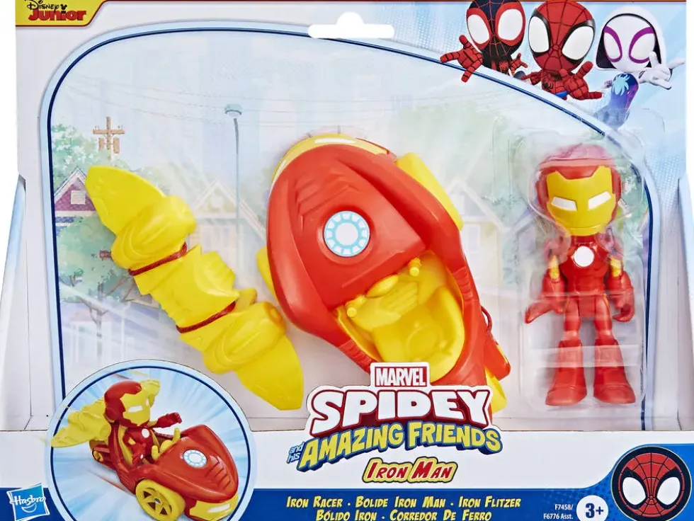 SPIDEY AMAZING FRIENDS - IRON MAN - COFFRET BOLIDE