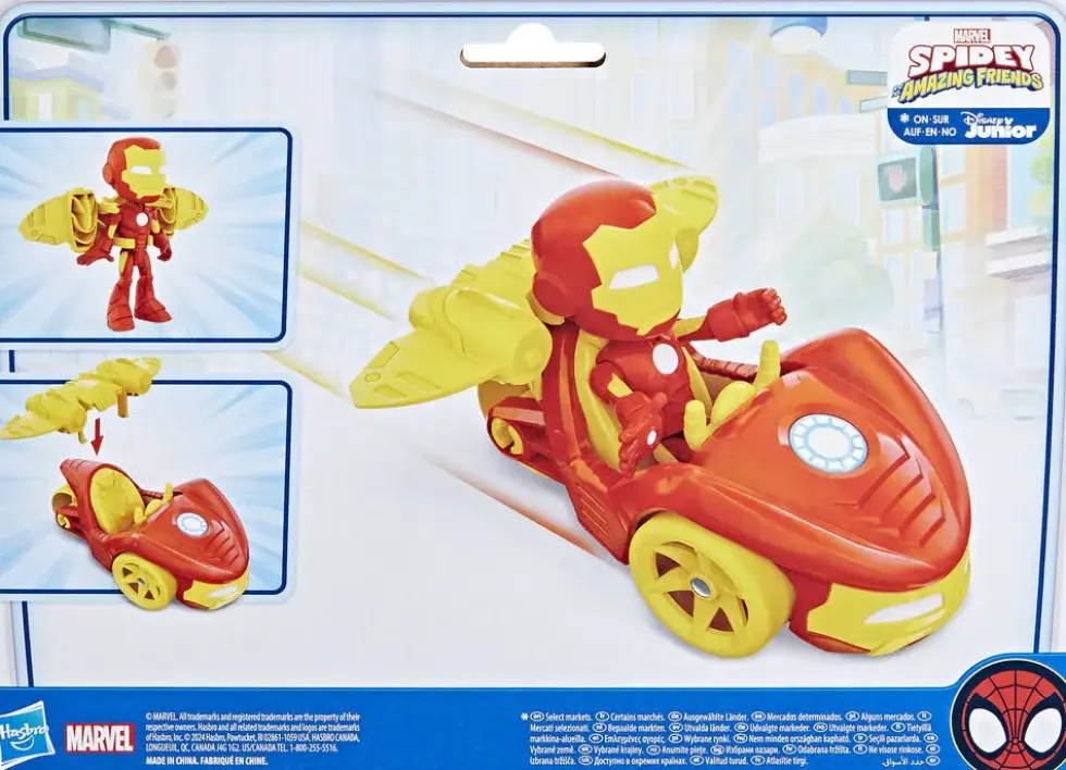 SPIDEY AMAZING FRIENDS - IRON MAN - COFFRET BOLIDE