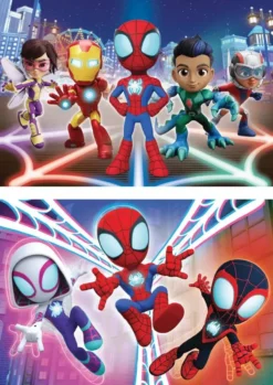 SPIDEY ET HIS AMAZING FRIENDS -PUZZLE 2 X 16PIECES BOIS