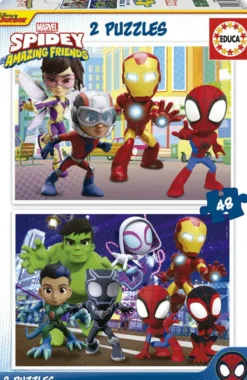 SPIDEY ET HIS AMAZING FRIENDS - PUZZLE 2X48 PIECES