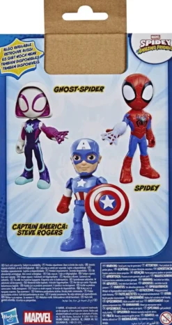 SPIDEY ET SES AMIS EXTRANSFORMERS ORDINIRES - FIGURINE GEANTE CAPTAIN AMERICA 23 CM