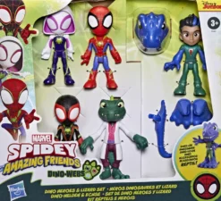 SPIDEY ET SES AMIS EXTRAORDINAIRES - SET FIGURINES HEROS DINOSAURES ET LIZARD