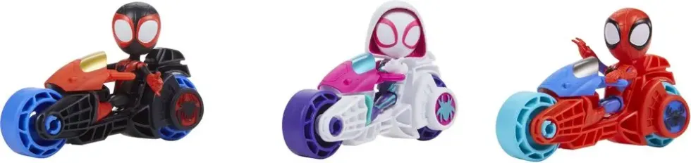SPIDEY ET SES AMIS EXTRAORDINAIRES - FIGURINE 10 CM AVEC MOTO