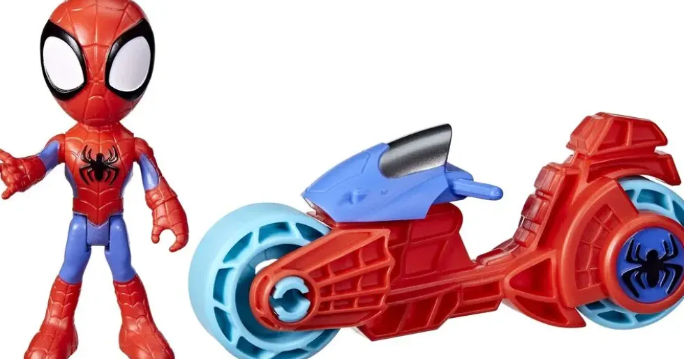SPIDEY ET SES AMIS EXTRAORDINAIRES - FIGURINE 10 CM AVEC MOTO