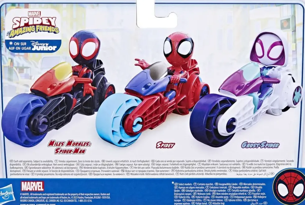 SPIDEY ET SES AMIS EXTRAORDINAIRES - FIGURINE 10 CM AVEC MOTO