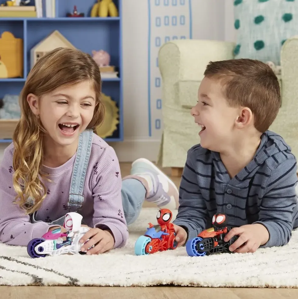 SPIDEY ET SES AMIS EXTRAORDINAIRES - FIGURINE 10 CM AVEC MOTO