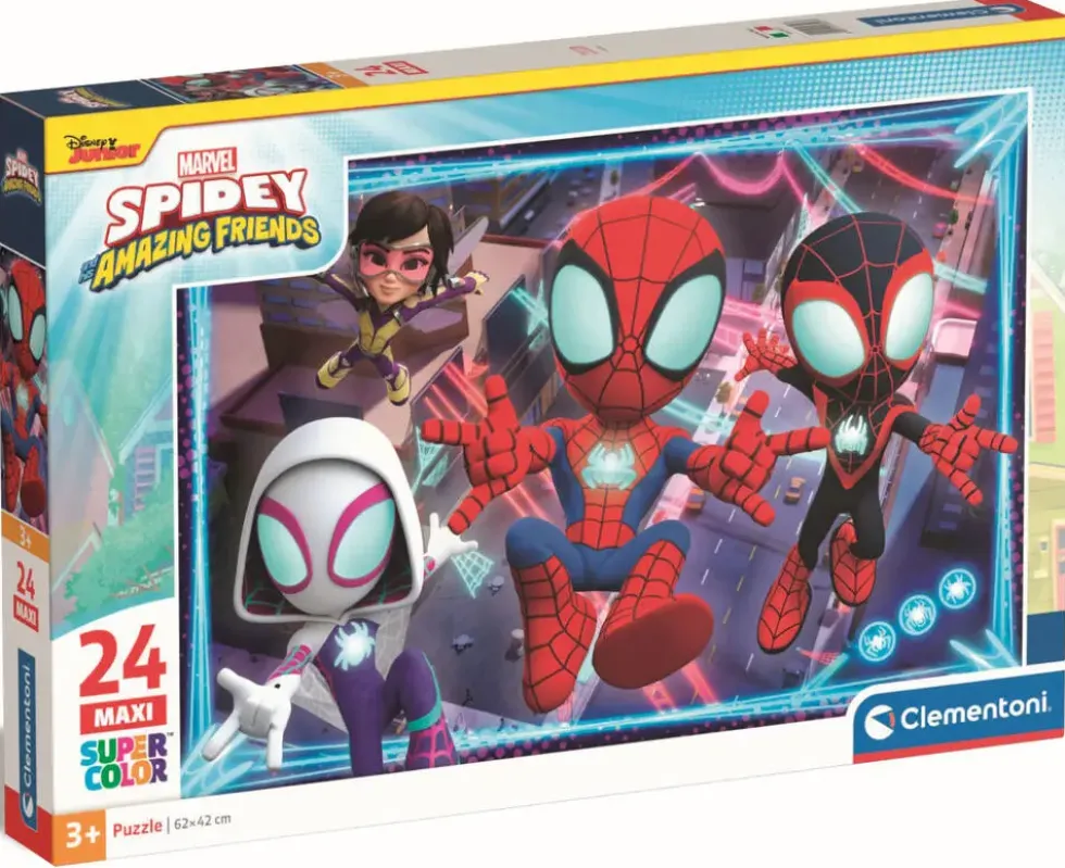SPIDEY ET SES AMIS EXTRAORDINAIRES -PUZZLE 24 PIECES MAXI