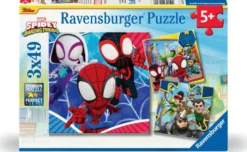 SPIDEY -LE LANCEUR DE TOILE - PUZZLES 3X49 PIECES