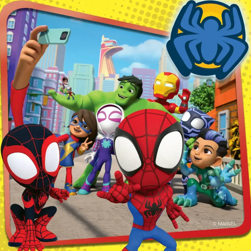 SPIDEY -LE LANCEUR DE TOILE - PUZZLES 3X49 PIECES