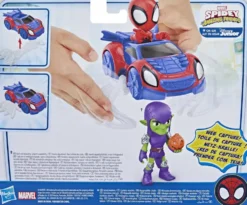 SPIDEY - VEHICULEACCESSOIRE ET FIGURINE SPIDEY 10CM