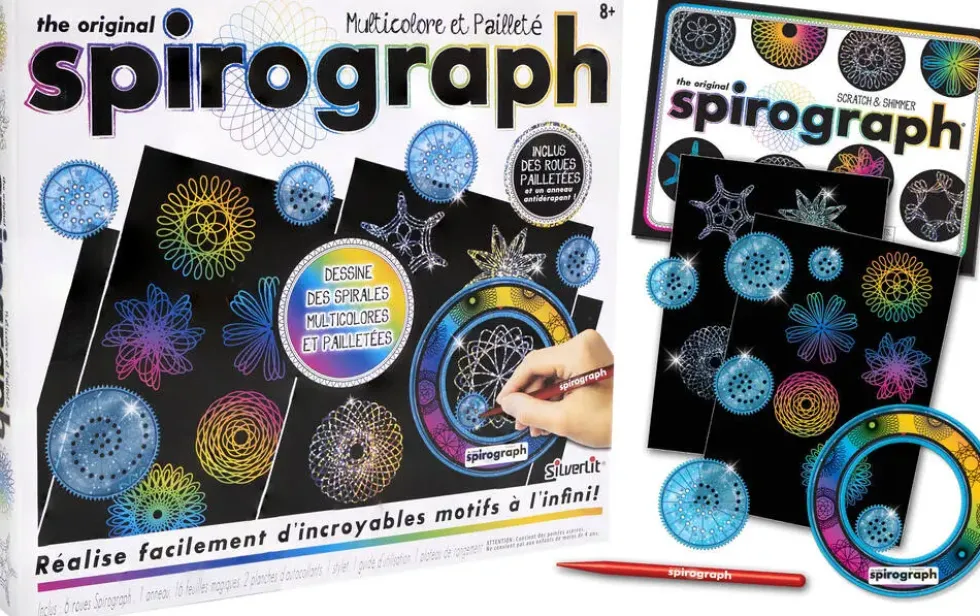 SPIROGRAPH - MULTICOLORE ET PAILLETE