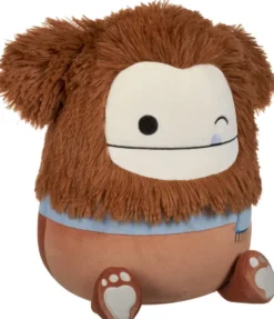 SQUISHMALLOWS - PELUCHE - BENNY LE BIGFOOT BRUN AVEC ECHARPE - 30 CM