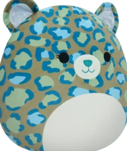 SQUISHMALLOWS - PELUCHE 30 CM ENOS LEOPARD VERT FONCE
