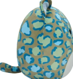 SQUISHMALLOWS - PELUCHE 30 CM ENOS LEOPARD VERT FONCE