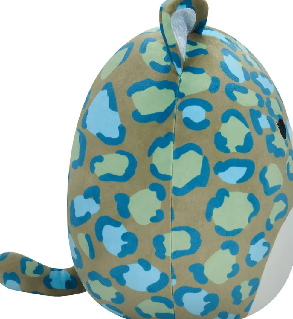 SQUISHMALLOWS - PELUCHE 30 CM ENOS LEOPARD VERT FONCE