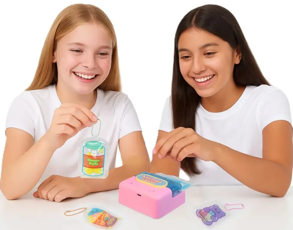 SQUISHY MAGIC COFFRET CREATION PORTES CLES KAWAII SQUISHY AVEC MACHINE ELECTRONIQUE