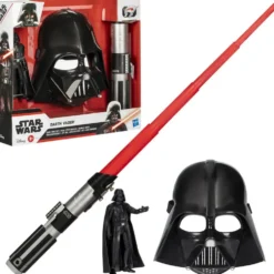 STAR WARS - PACK COTE OBSCUR DARK VADOR : FIGURINE SABRE ET MASQUE
